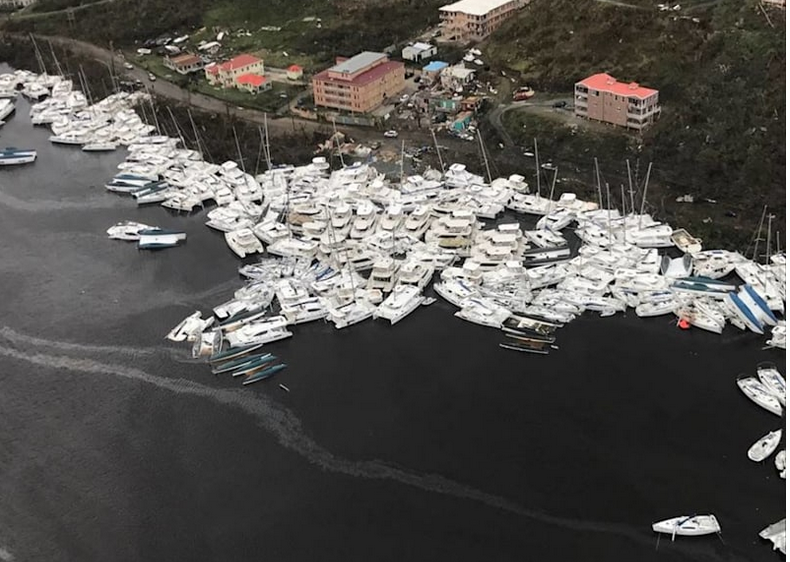 Virgin Gorda after effects from Hurricane Irma and Maria