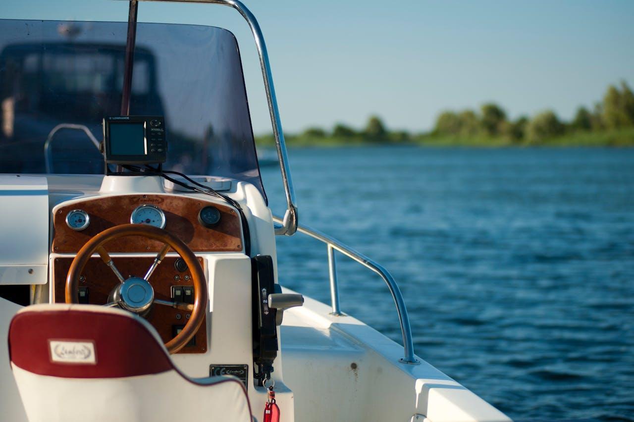 Boat on a sea.