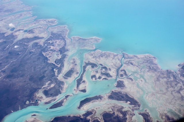 Imagem aérea do Caribe 