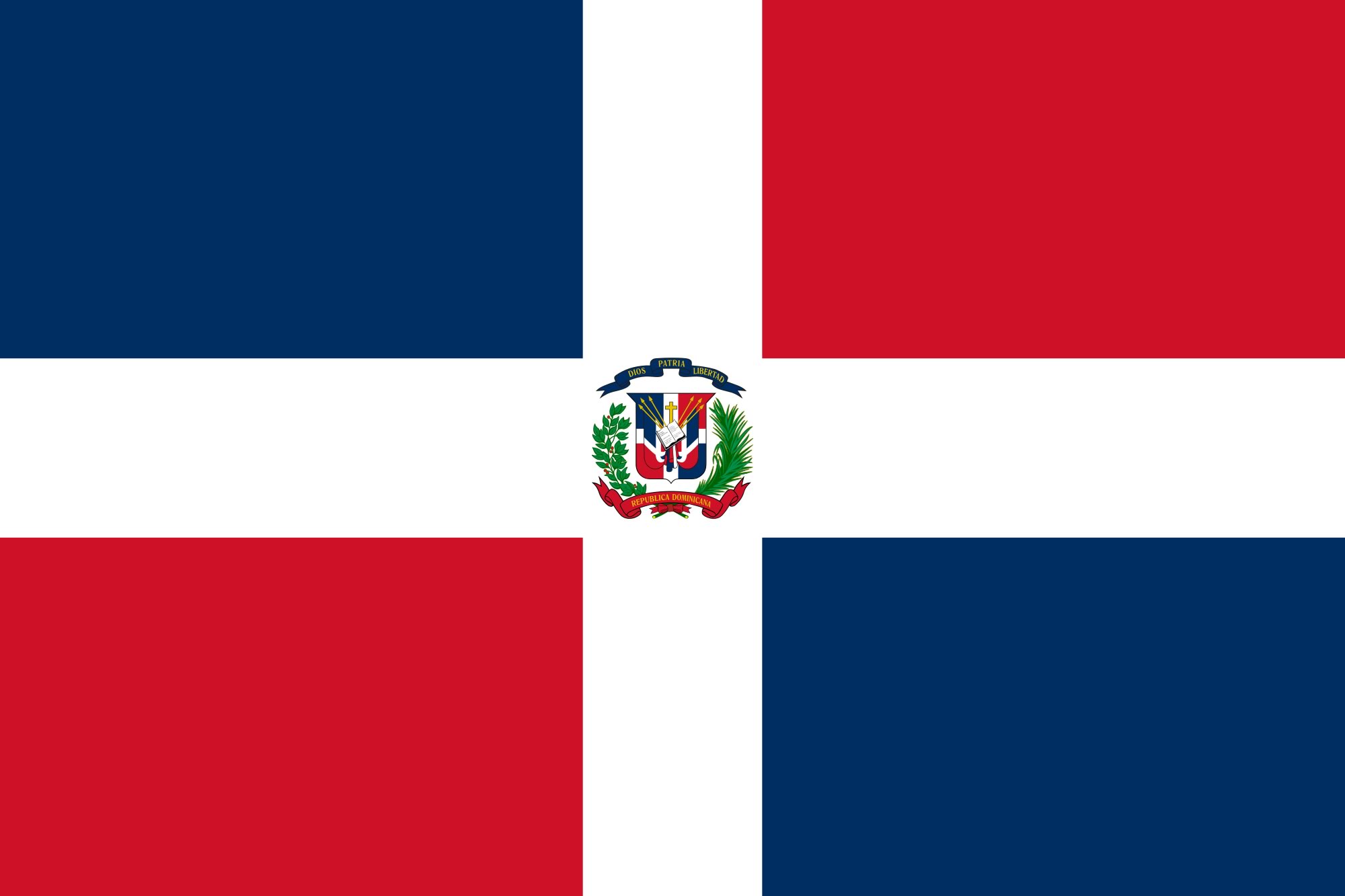 Flag of Dominican Republic Caribbean Info