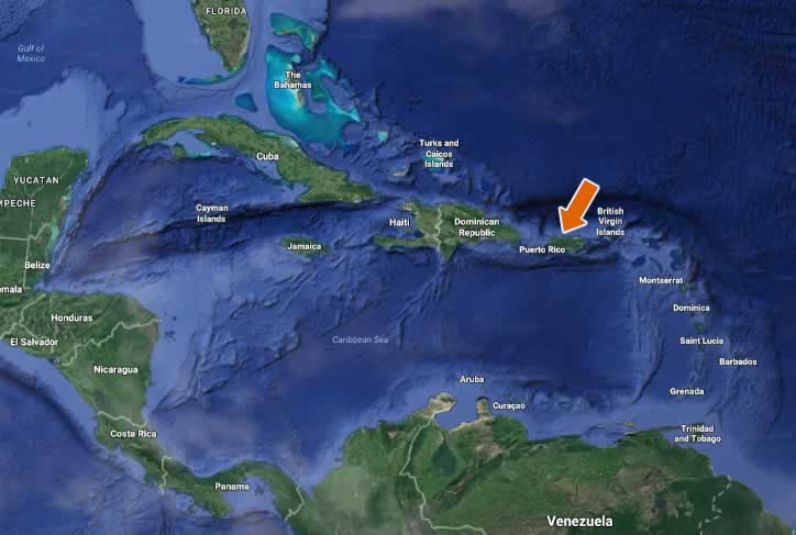 Puerto Rico Caribbean Maps